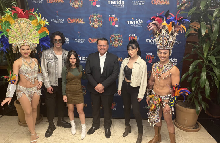 El Alcalde de Mérida Renán Barrera presenta la cartelera artística y de eventos del Carnaval más seguro del país