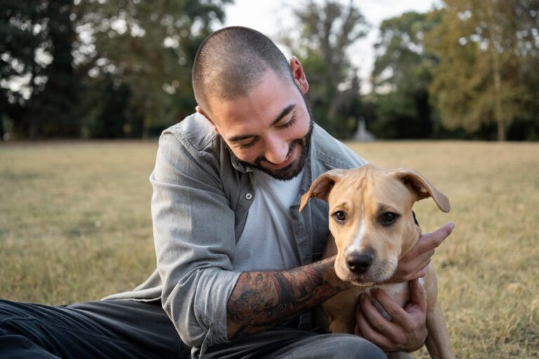 Dueño con mascota